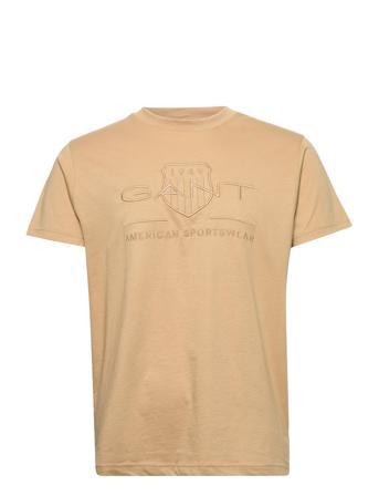 D1. Tonal Archive Shield T-Shirt T-shirt Beige GANT