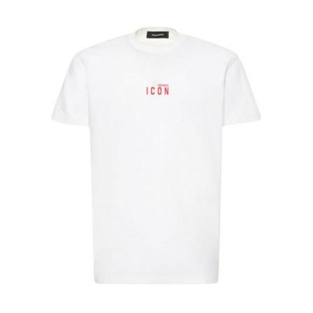 Dsquared2 - T-shirts - Vit - Herr - Storlek: M, Herr, Storlek: M