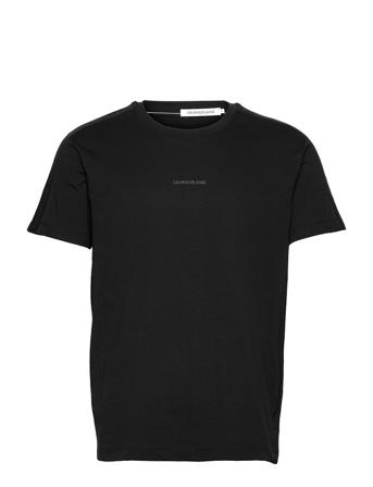 Logo Jacquard Shoulder Tee Black Calvin Klein Jeans