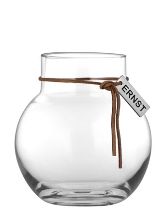 ERNST Glassvase / Candleholder - Nude - H10CM