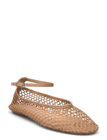 Ballet Flats With Mesh Bracelet Beige Mango