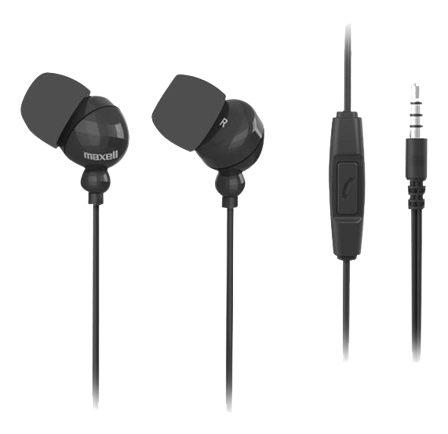 MAXELL Plugz + Mic - ørepropper med mikrofon