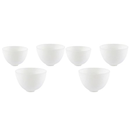 6 st Set Hushållsverktyg Doppskålar Skålar Silikon Kosmetisk Blandningsskål Ansiktsvätska Pulver Skål Mak