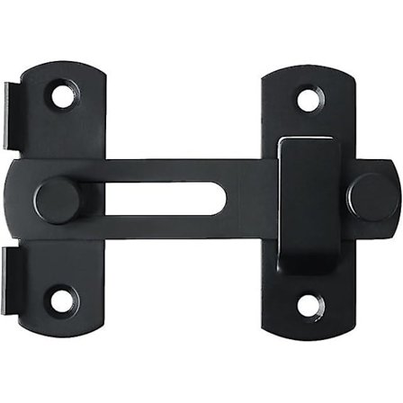 Hengselskål i rustfritt stål med sett-skrue, svart