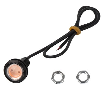 Eagle Eye Light LED 23mm Röd Vattentät 9W Eagle Eye Backkamera för Bilar Motorcykel