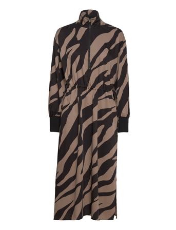 Bothildegz Midi Dress Knelang Kjole Brun Gestuz*Betinget Tilbud