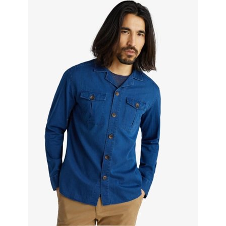 John Henric Overshirt Herr Skjortor Blå S