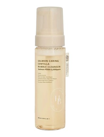 Heveblue Salmon Caring Centella Bubble Cleanser - Nude - 200 ML