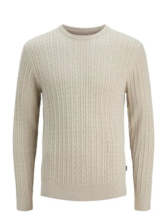 Jack & Jones | Jjeemil Knit Cable Crew Neck Noos | S