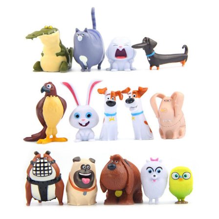 14 st Secrets Lifes Pets Mini Figur Leksak