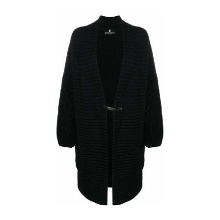 Ermanno Scervino, Cappotto Czarny, Kobieta, Rozmiar: S