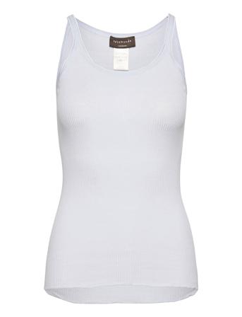 Silk Top W/ Elastic Blue Rosemunde