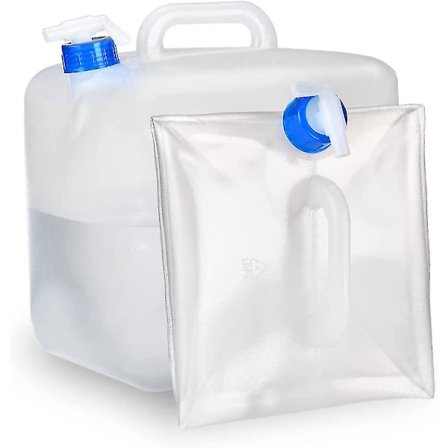 10/15L Sammenleggbar vanntank Vanntank Sammenleggbar kanne Drikkevannsbeholder Vannpose Camping BPA-fri