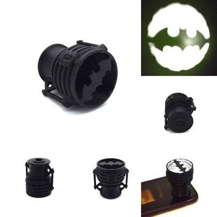 Bat Signal Mobile Flash Batman Call Light Svart