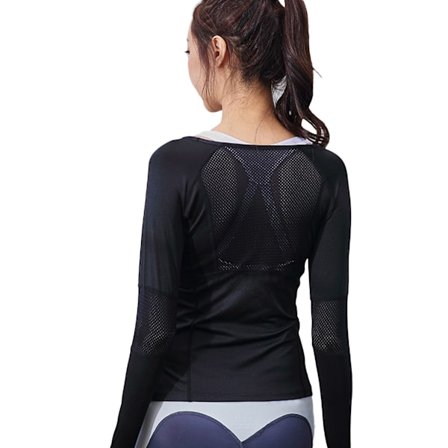 Langærmet sports løbebluse til kvinder med tommelfingerhul, hurtigtørrende fitness T-shirt top til træning, fitnesscenter, yoga