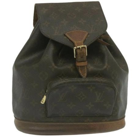 Louis Vuitton Vintage Pre-owned Canvas Montsouris Brun, Dame Vintage Tasker, Størrelse: ONE Size