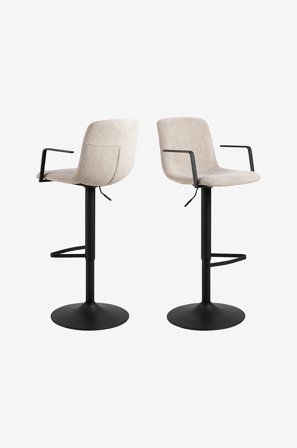 NORDFORM - Pablo barstol 2-pak - Beige - Barstole & -taburetter - Fra Homeroom