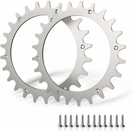 2 x Premium Rustfrie Kløer til Worx S/M Model, 2x Rustfrie Traktionsforbedrende Skruespiger, Robotplæneklipper Hjulstørrelse 205mm