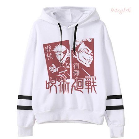 Unisex Jujutsu Kaisen Anime Yuji Itadori Hoodies Herr Harajuku Gojo Satoru Kawaii Manga Grafisk Streetwear Sweatshirts Tröjor 15521 Asian M