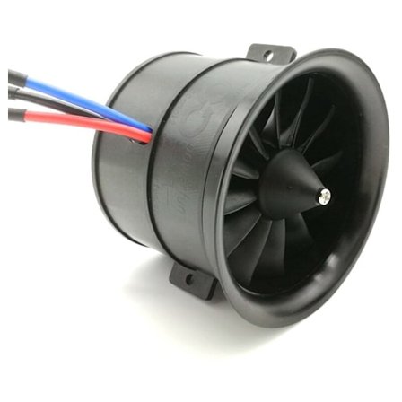 70 mm:n 12-lapainen EDF-puhallin 4S 3400KV -moottorilla RC-lentokoneeseen