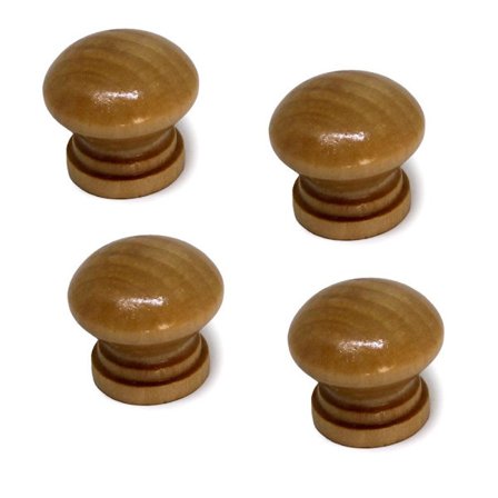 Knoppar 4-pack - Enkla knoppar i trä