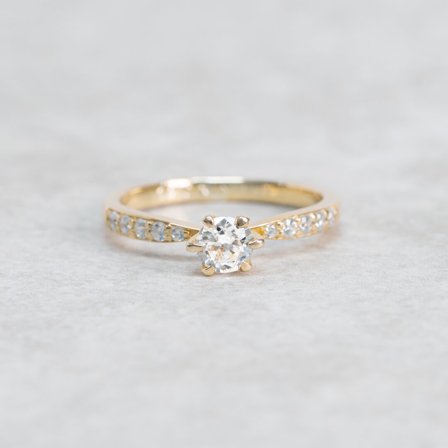 Malva, 18K Gelbgold : Diamanten - Laborgezüchtet, Karat - 0.50 kt