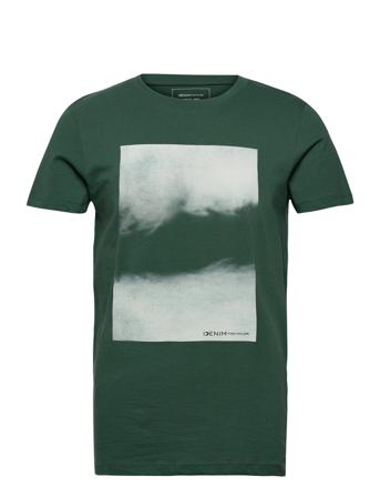Printed T-Sh T-shirt Grøn Tom Tailor