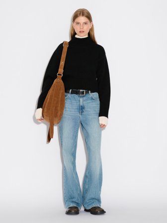 Holzweiler Wool Cropped Turtleneck - Black - Women's - M