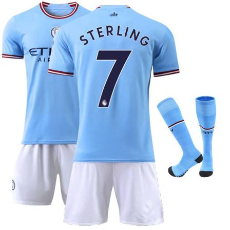 2223 Manchester City Home Barnfotbollsdräkt Nr 9 Haaland 165cm-170cm