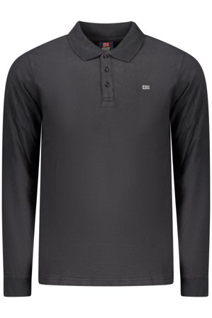 Norway 1963 Polo Maniche Lunghe Uomo Nero