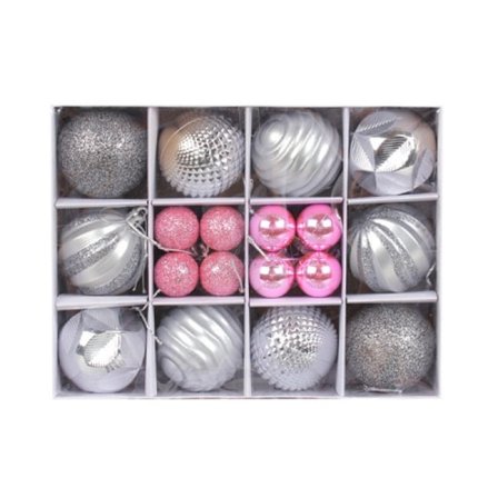 #(Silver) Julgransdekoration hängande boll#