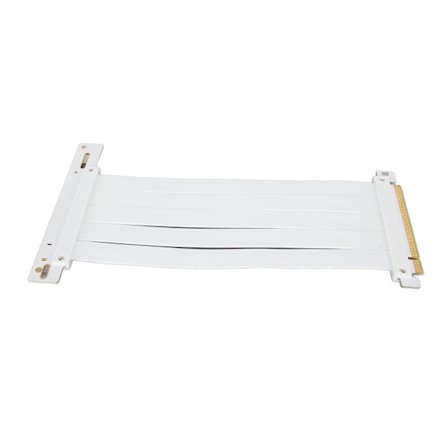 PCIe 4.0 X16 Riser-kabel 90 graders GPU-forlengelse for RTX 4090 Høyhastighets fleksibel forlengelseskort 30 cm 11,8 tommer Hvit