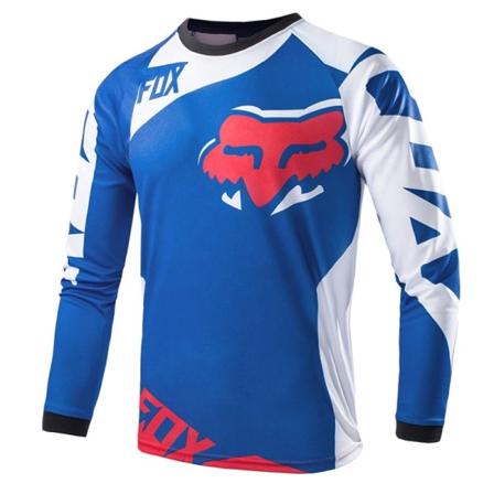 Summer FOX downhill puku pyöräilypuku hengittävä pitkähihainen T-paita blue XS