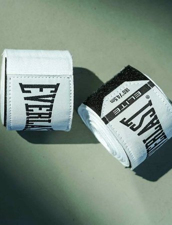EVERLAST Elite Handwraps, 457 Cm - White - ONE SIZE