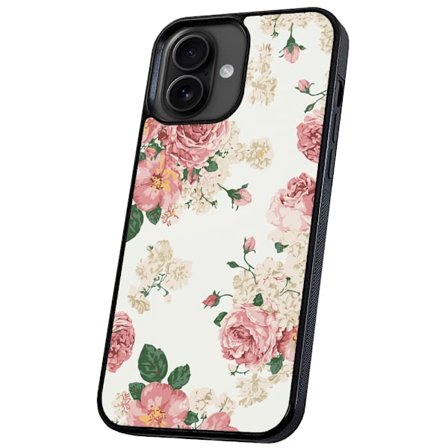 iPhone 16 - Cover/Mobilcover Retro Blomster