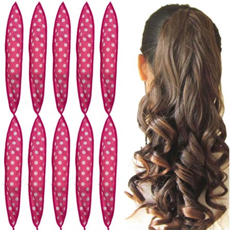 10 stk Bløde Krøllevalser til Natlige Varmefrie Krøller, Ingen Varme Skumvalser