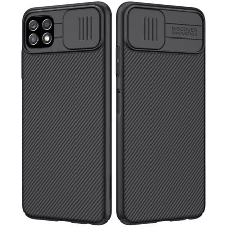 Samsung Galaxy A22 5g - Nillkin Camshield Pro Skal - Svart