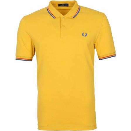 Fred Perry, M3600 Pole Geel, Heren, Maat:M,Katoen