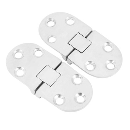 2 stk. Kraftige dørhængsler 316 rustfrit stål marinekvalitet hængsler til båd autocamper dør vindue E2U411