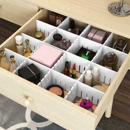 Justerbar låddelare Organizer Strumpor Förvaring Organizer - on stock