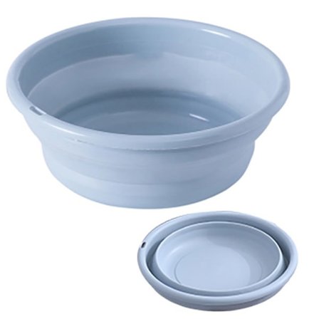 IC Sammenklappelig Camping Vask Fod Vask Silikone Vask Blå