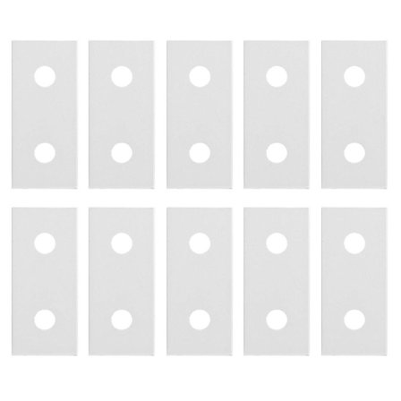 10 stk. Flate, rette skjøtebeslag for forsterkning