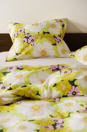 Jotex - Putetrekk Økologisk Lime/grønn - FRIDA - Kjøp Putevar hos Jotex