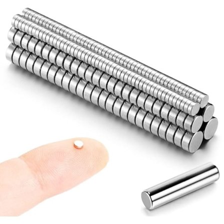 200 Mini Neodymmagneter - 100 st 3x1mm, 50 st 4x2mm, 50 st 5x2mm Sällsynta Jordartsmagneter