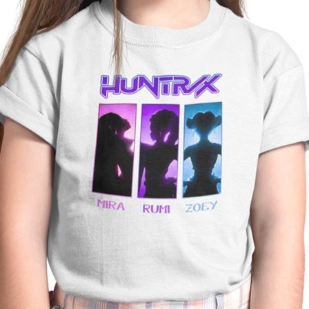 Vit T-shirt Demon Hunters - Huntrix - Obs ! Snabb leverand 2-5 dagar !