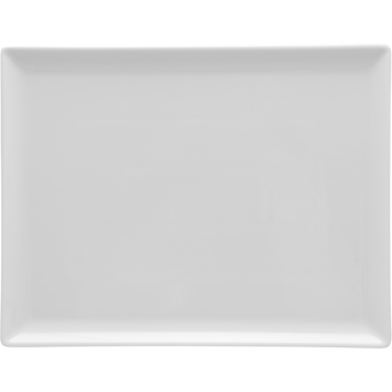 Tallrik rektangulär Blocho San Marino vit