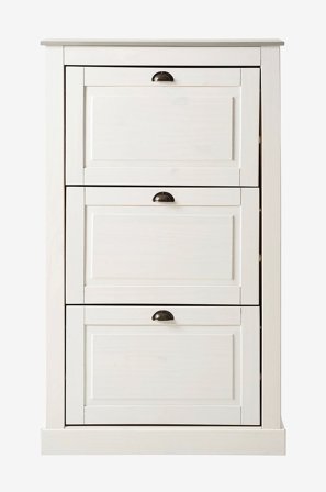 Loft24 - Skoskåp 3 klaffar Toby - Vit - Skoskåp - Från Homeroom