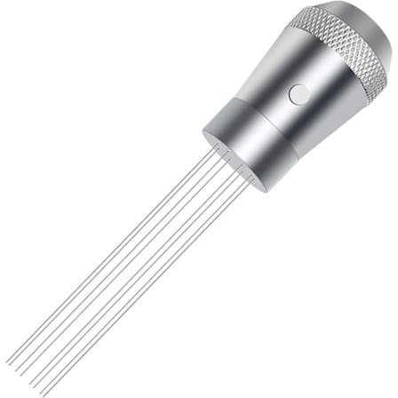 Kaffefördelningsverktyg, aluminiumhandtag, inbyggd magnet