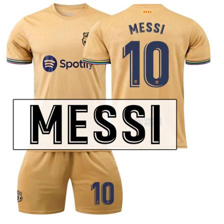 2223 Barcelona Borta Fotbollströja Nr 10 Messi Jersey Without Socks 20(115-125cm)