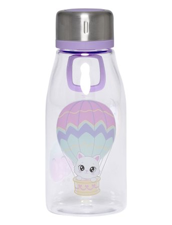 Beckmann Norway Drinking Bottle 400 Ml, Yellow Heart - Purple - ONE SIZE